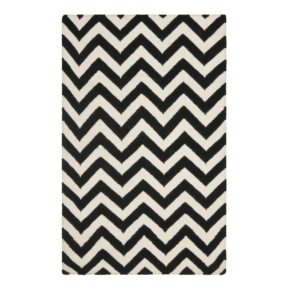 Koberec Nelli Black, 91 x 152 cm