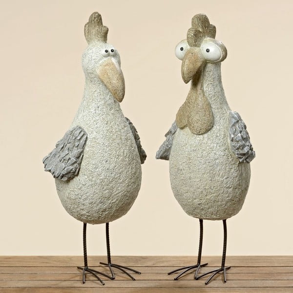 Sada 2 dekoratívnych vtáčikov Pavlik, 60 cm