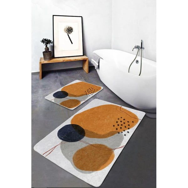 Zamatové kúpeľňové predložky v súprave 2 ks 60x100 cm – Mila Home-image-2