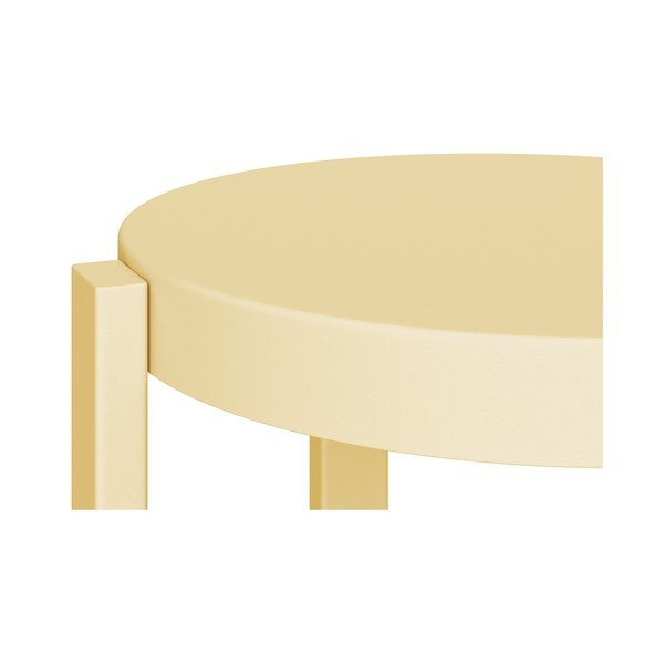 Žltá oceľová stolička Doon – noo.ma-image-2