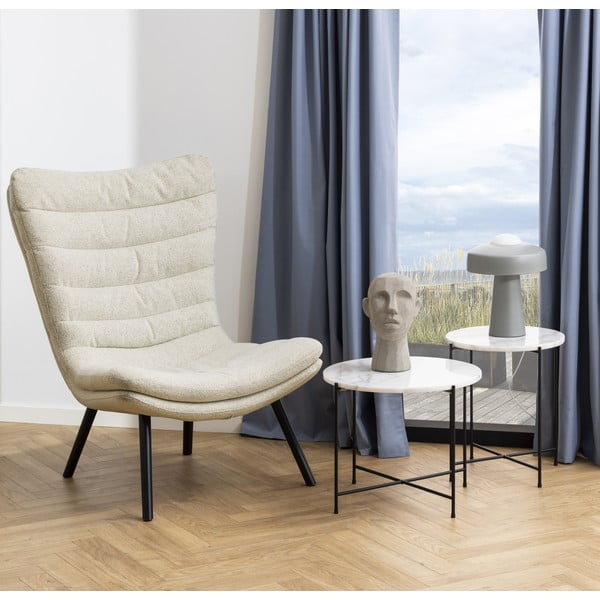 Okrúhly odkladací stolík s mramorovou doskou ø 52 cm Avila – Actona-image-1