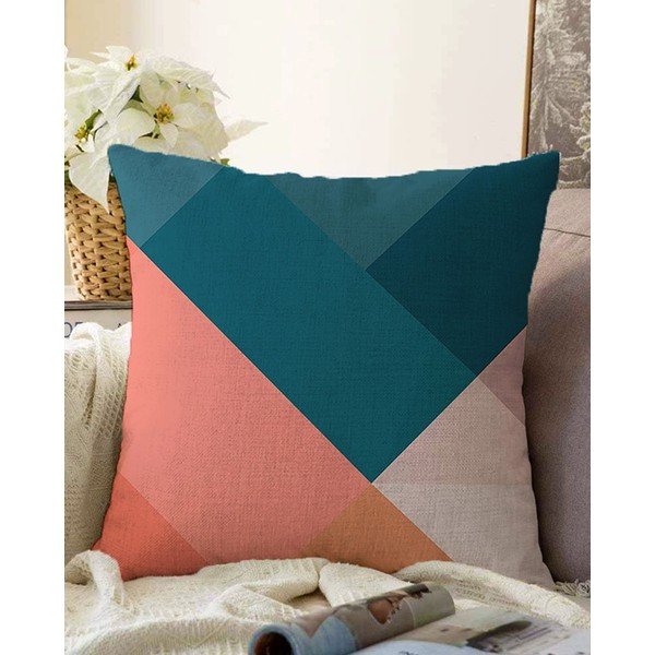 Obliečka na vankúš s prímesou bavlny Minimalist Cushion Covers Triangles, 55 x 55 cm