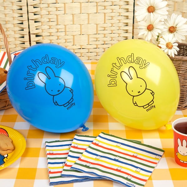Sada 8 nafukovacích balónikov Neviti Miffy Birthday