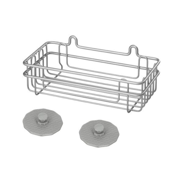 Oceľová nástenná polica do kúpeľne Metaltex Artic Rectangular
