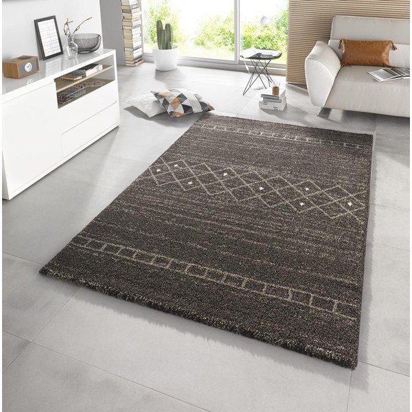 Hnedý koberec Mint Rugs Stripes, 80 x 150 cm-image-1