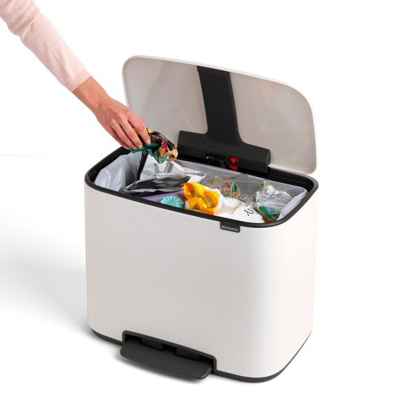 Biely odpadkový kôš Brabantia, 36 l-image-1