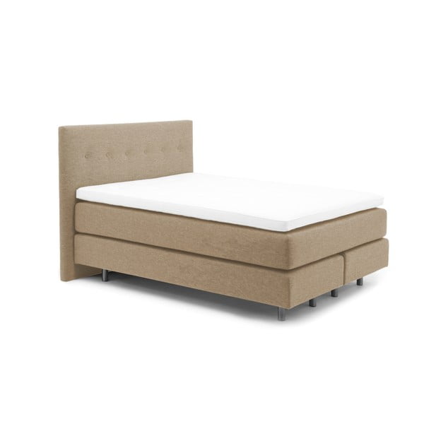 Béžová boxspring posteľ Vivonita Lando, 180 x 200 cm