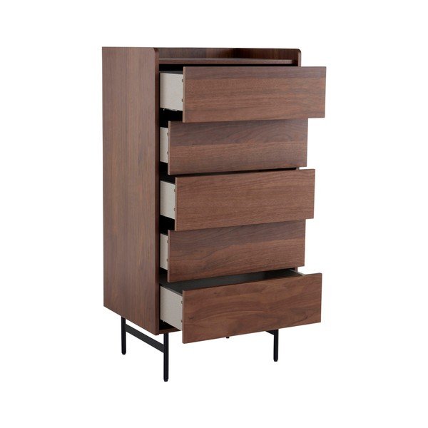 Komoda v dekore orecha v tmavo prírodnej farbe 60x118,5x45 cm Örgryte – Jotex-image-4