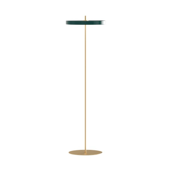 Tmavozelená LED stojacia lampa so stmievačom s kovovým tienidlom (výška  151 cm) Asteria Floor – UMAGE