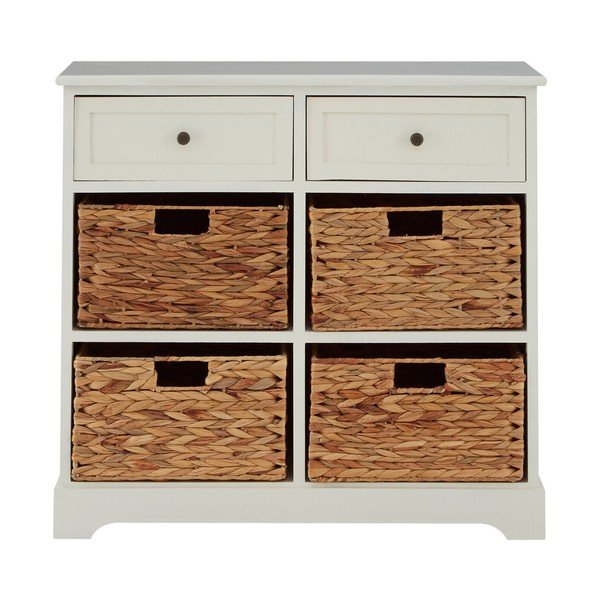 Slonovinová komoda z masívu paulownie 76x70x33 cm Vermont – Premier Housewares-image-3