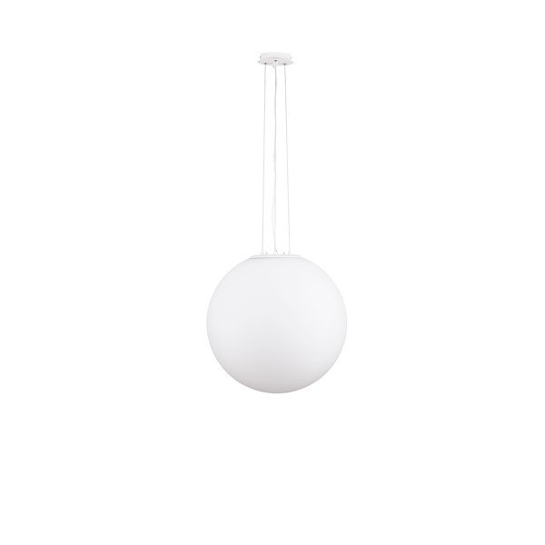 Biele sklenené závesné svietidlo ø 50 cm Nevoso – Nova Luce