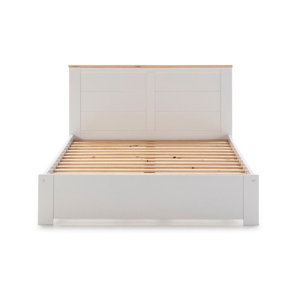 Biela dvojlôžková posteľ 140x190 cm Akira - Marckeric-image-2