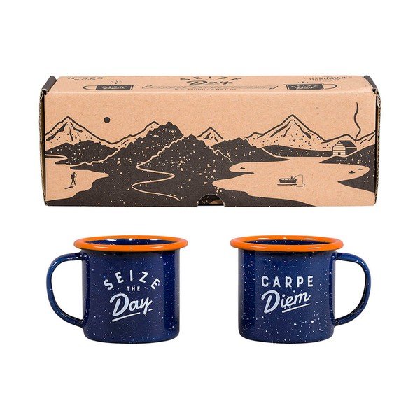 Modré smaltované hrnčeky v súprave 2 ks 0.12 l – Gentlemen's Hardware