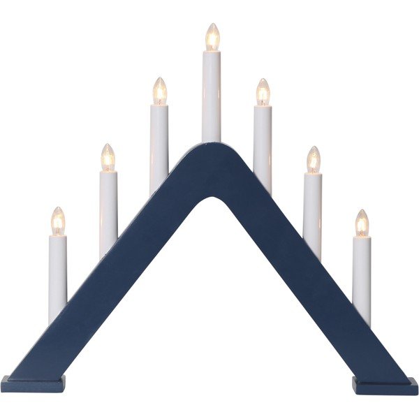 Tmavomodrá vianočná svetelná dekorácia do zásuvky Jarve – Star Trading