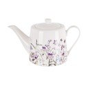 Biela/fialová porcelánová kanvica na čaj 1 l Louka – Orion