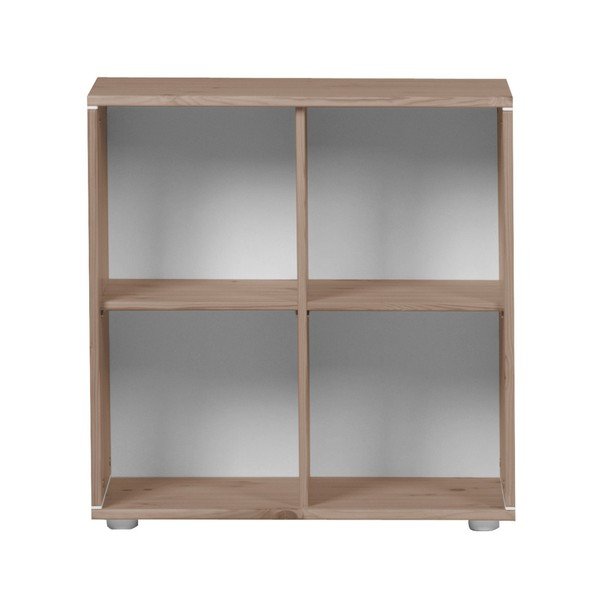 Hnedý detský policový diel z borovicového dreva Flexa Classic, 72 x 72 cm-image-1