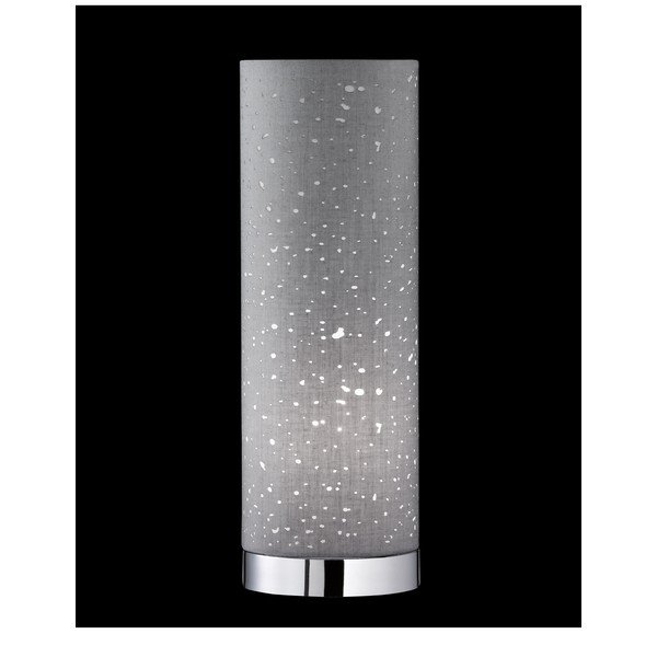 Sivá stolová lampa s textilným tienidlom (výška  35 cm) Thor – Fischer & Honsel-image-1
