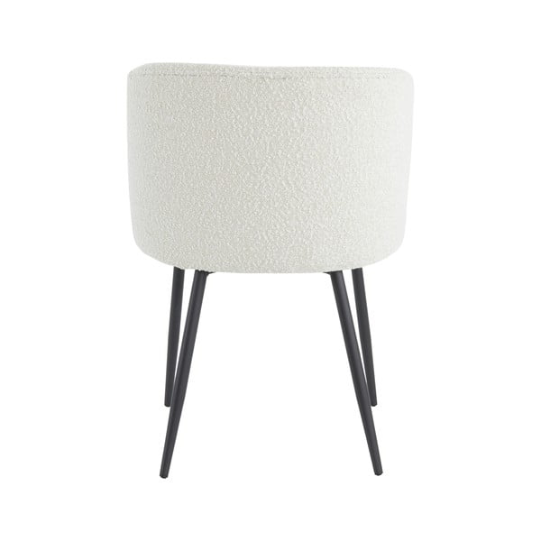 Biele čalúnené jedálenské kreslo Elyna – Light & Living-image-3