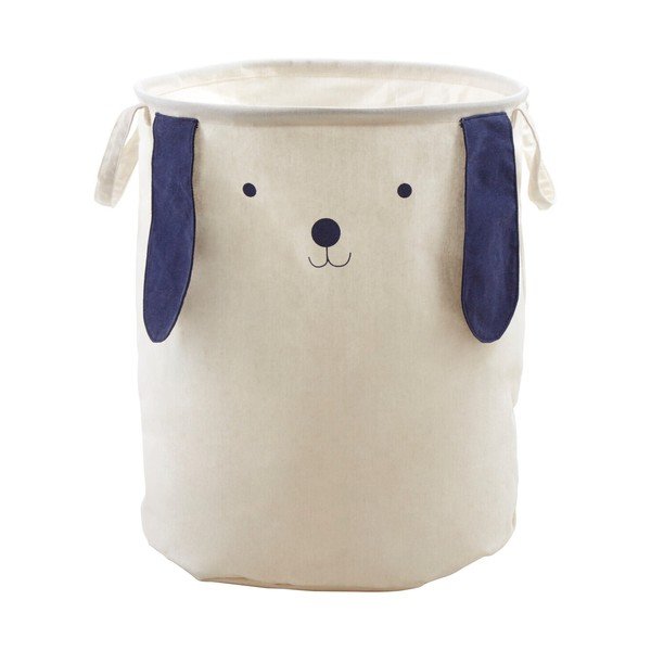 Biely látkový detský kôš na hračky ø 39x48 cm Mimo Dog Face – Premier Housewares
