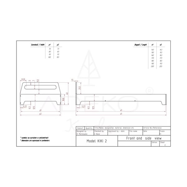 Detská posteľ 90x190 cm Kiki 2 - Adeko-image-3