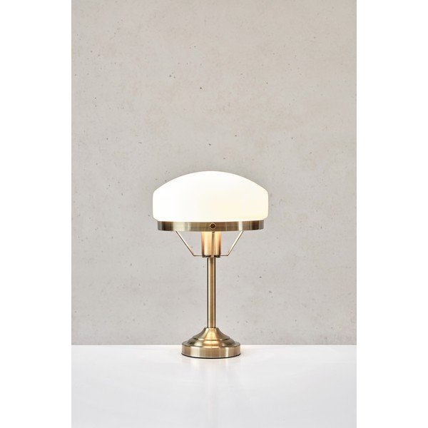 Krémovobiela/v mosadznej farbe stolová lampa (výška  39 cm) Aurelia – Markslöjd-image-4