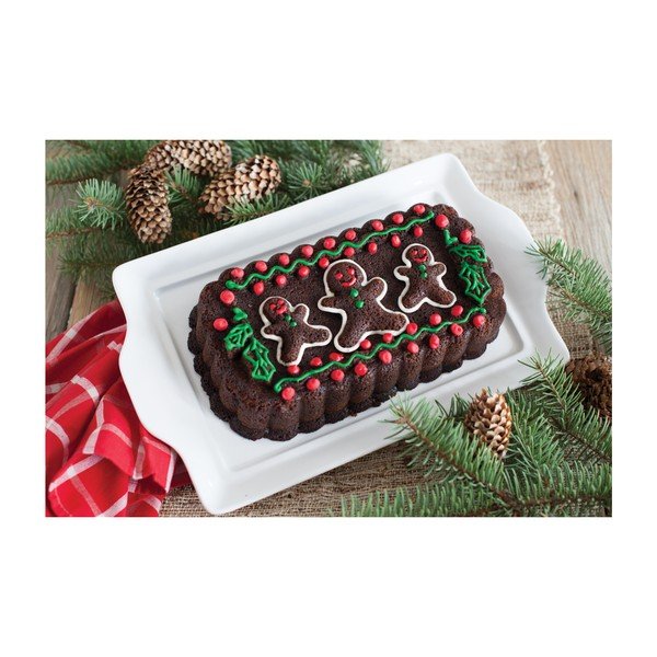 Forma na chlebíček v striebornej farbe Nordic Ware Gingerbread Family, 1,4 l-image-3
