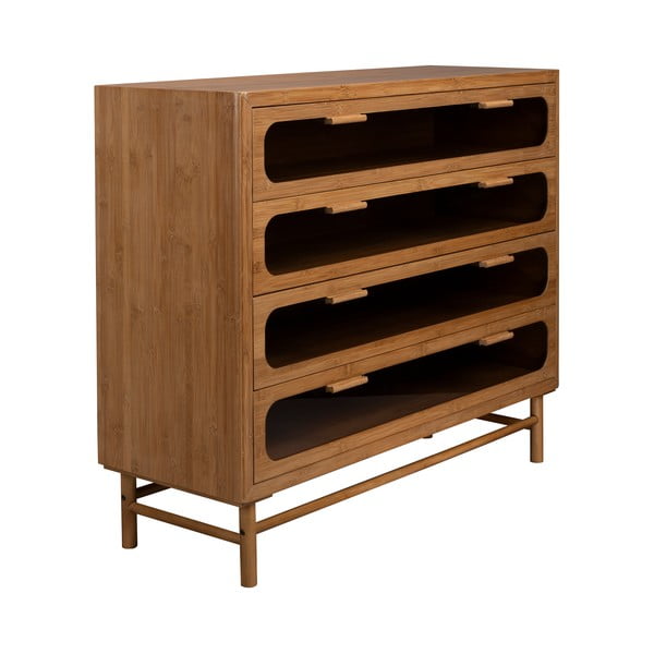 Bambusová komoda v prírodnej farbe 105x88x38 cm Caroun – Dutchbone-image-2