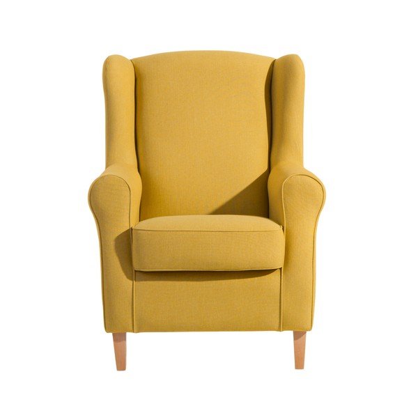 Žlté kreslo ušiak Max Winzer Lorris Yellow-image-4