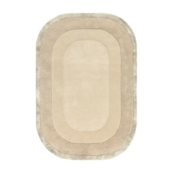 Krémovobiely ručne tkaný koberec s prímesou vlny 200x290 cm Halo – Asiatic Carpets