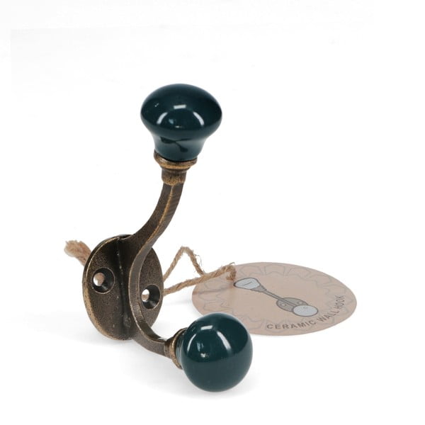 Tmavomodrý kovový nástenný vešiak 3 cm – Rex London-image-2