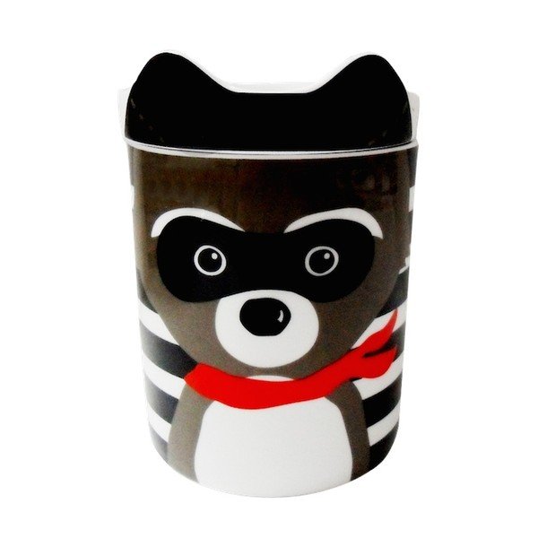 Hrnček z kostného porcelánu s viečkom Silly Design Ricky, 280 ml-image-1