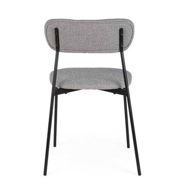 Sivá čalúnená jedálenská stolička Inka – Yes Everyday-image-4