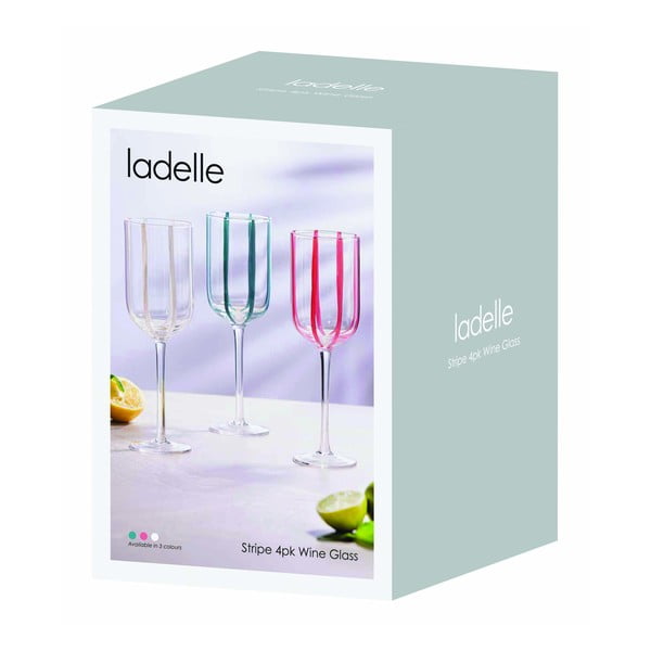 Poháre v súprave 4 ks na víno 350 ml Stripe – Ladelle-image-3
