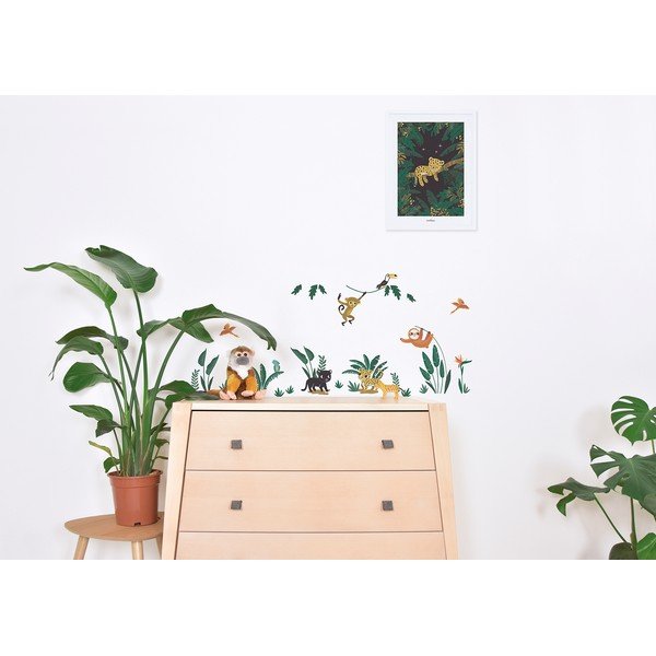 Hárok samolepiek 30x42 cm Jungle Animals – Lilipinso-image-1