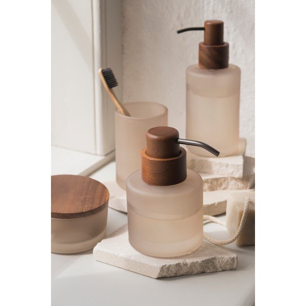 Béžový sklenený dávkovač mydla 310 ml Modest – Mette Ditmer Denmark-image-2