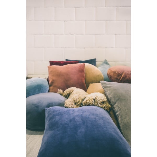 Sivobéžový dekoratívny vankúš z mikrovlákna Tiseco Home Studio Marshmallow, ø 40 cm-image-1