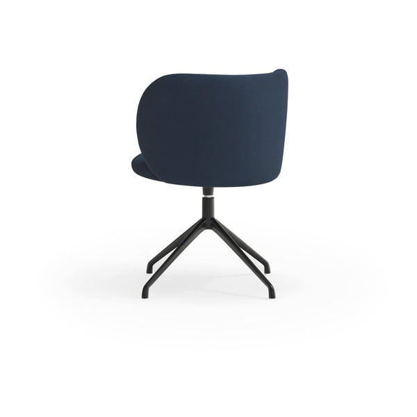 Tmavomodré čalúnené jedálenské kreslo Mogi – Teulat-image-2
