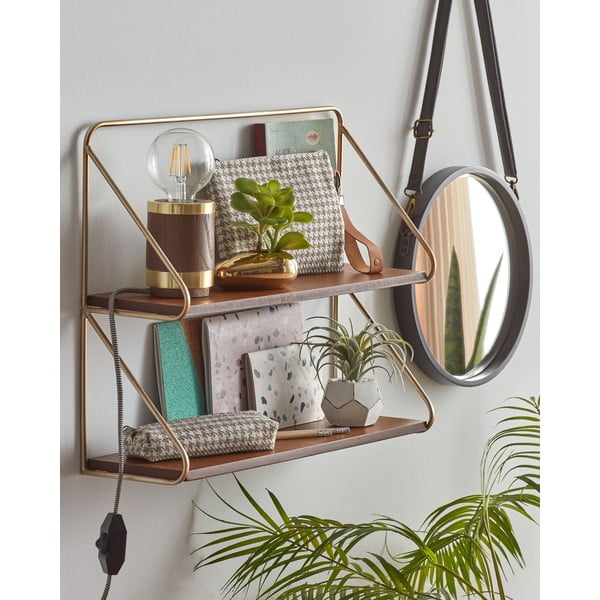 Svetlohnedá polička Kave Home Catrina-image-1