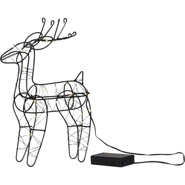 Čierna svetelná dekorácia s vianočným motívom Indy – Star Trading