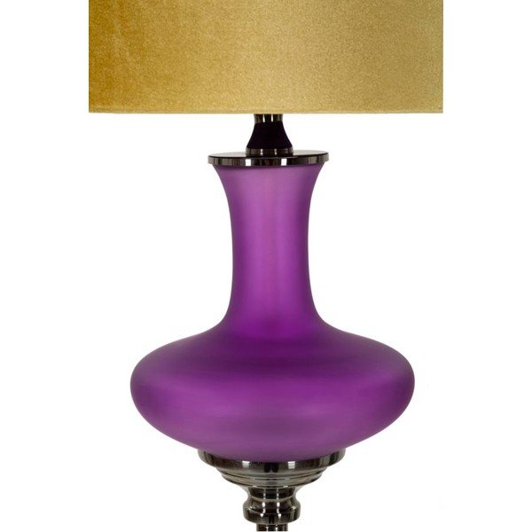 Žltá/fialová stojacia lampa s textilným tienidlom (výška  167 cm) Milva One – Mauro Ferretti-image-1