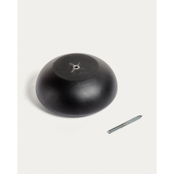 Čierne nástenné drevené háčiky v súprave 3 ks Nadue – Kave Home-image-2