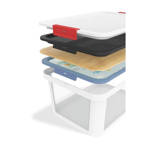 Biely plastový úložný box 55,5x39x26,5 cm Albris – Rotho-image-3