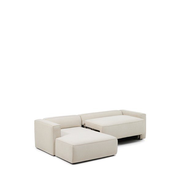 Béžová ženilková rozkladacia rohová pohovka (ľavý roh/s leňoškou) Marela – Kave Home-image-4