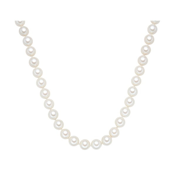 Náhrdelník s bielymi perlami ⌀ 12 mm Perldesse Muschel, dĺžka 60 cm