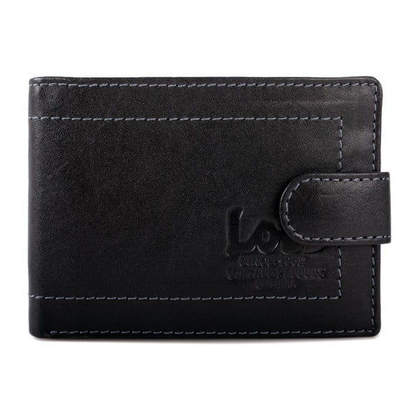 Kožená peňaženka Lois Black, 10x7,5 cm