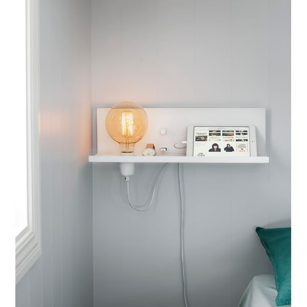 Biele nástenné svietidlo s USB nabíjacou stanicou Markslöjd Multi-image-1