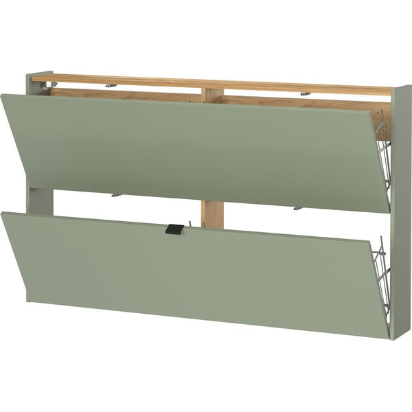 Zeleno-sivá výklopná skrinka na topánky Ameca – Germania-image-3