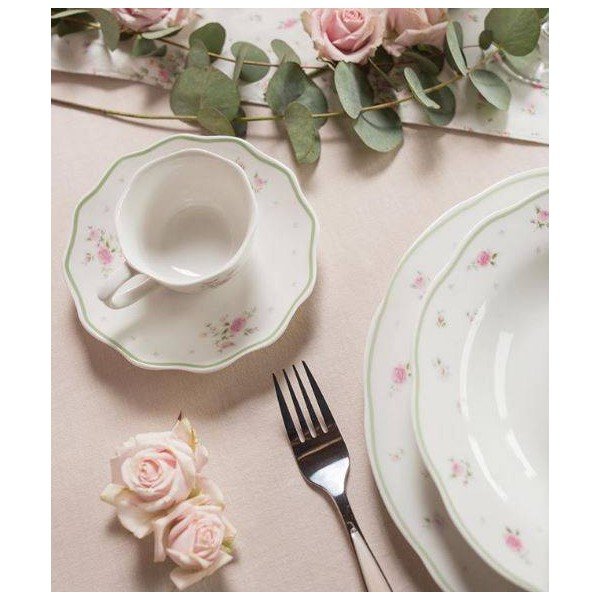 Biely porcelánový podnos Brandani Nonna Rosa-image-1