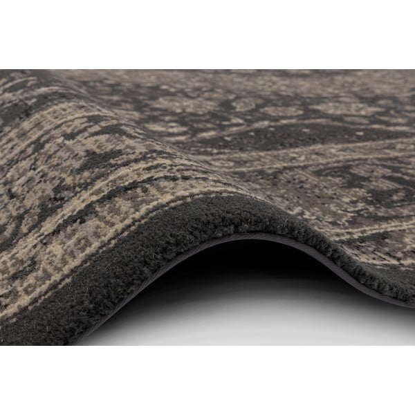 Tmavosivý vlnený koberec 100x180 cm Zana – Agnella-image-2