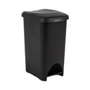 Čierny pedálový plastový odpadkový kôš 40 l - Addis